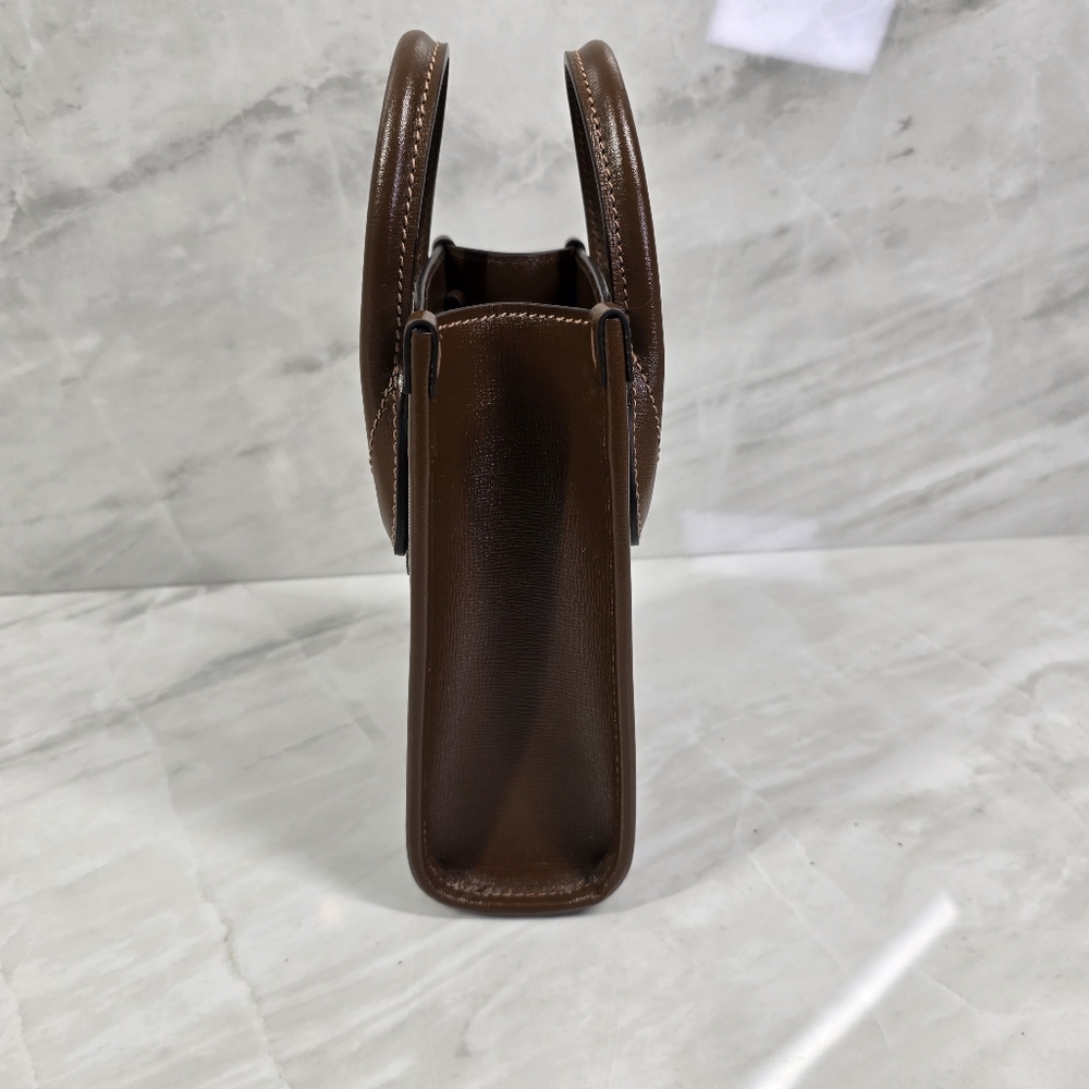 Gucci Brown and Beige Monogram Tote - Picture 4 of 11